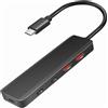 LogiLink UA0412 LogiLink USB 3.2 Ultra-Slim Hub, 4 porte, 2x USB-A, 2x USB-C