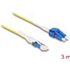 Delock - Cavo di rete - Da CS monomodale (M) a LC monomodale (M) - 3,0 m - 2 mm - Fibra ottica - Duplex - 9/125 micrometri