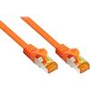 VARIA Group Cavo patch Cat. 7 RJ45, TPE, S/FTP, 20 m, arancione, senza alogeni