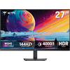 KTC 27 Inch QHD(2560 * 1440) 100Hz Computer Monitor - IPS Panel, Anti-Blue Light Screen, 100% High Color Gamut, 123% sRGB, Support FreeSync and GSync, PC Monitor for Casual Gaming and Working