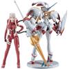 TAMASHII NATIONS Darling in the Franxx S.H. Figuarts x The Robot Spirits Action Figure Zero Two & Strelizia 5th Anniversary Set 16 cm