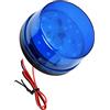 Asixxsix Lampada di allarme lampeggiante LED blu, ad alta resistenza, flash a tripla frequenza, risparmio energetico, progettazione surround ad multistrato LED, installazione facile