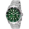 Invicta Pro Diver 30808 - Orologio da uomo, impermeabile, analogico, movimento al quarzo, in acciaio inox, quadrante verde, 43 mm