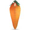 Costume Carota Arancione Strisce Chiare Costume Carota Verde per Gioco di Ruolo
