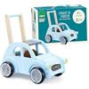 Vilac 2CV - Carrozzina da Passeggio in Legno per Bambini, con 2 vani portaoggetti, Design Unico, per Evitare ribaltamenti, Ispirato alla Citroen, Adatto per Bambini dai 12 Mesi in su