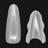 Generic Set di 180 unghie trasparenti a forma di bara, struttura a sandwich, flessibili per manicure, per famiglia, amici, pedicure, saloni di trucco, casa, viaggi, matrimoni, spose