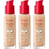 Bourjois 3 x Bourjois Healthy Mix Clean and Vegan Foundation 30ml - 52W Vanilla