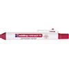 Edding 800 Marcatore Permanente, Rosso, 1Pz, Punta a Scalpello 4-12 Mm, Impermeabili, ad Asciugatura Rapida e a Prova Di Sbavature, per Cartone, Plastica, Legno, Metallo, Vetro e Tessuto