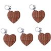 OEM Chiavette USB in legno - Scheda di memoria - Trasferimento file - Tappo girevole - Confezione da 5 da 1 GB - Rosso