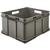 keeeper Contenitore con Maniglie, Euro-Box XXL, Procyclen, 54 l, Bruno Eco Line, Eco-Grigio