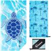 KUOGAS Telo Mare xxl 200×100 cm, Asciugamano Grande In Microfibra Ad Asciugatura Rapida, Telo Bagno Senza Sabbia, Coperta Da Spiaggia Donna