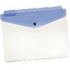 BEAUTONE Buste a foratura universale con bottone e separatori - A4 - trasparente - Beautone - conf. 5 pezzi (unità vendita 1 pz.)