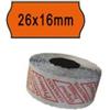 PRINTEX Rotolo da 1000 etichette a onda per Printex Smart 16-2616 e Z Maxi 6-2616 - 26x16 mm - adesivo permanente - arancio - Printex - pack 10 rotoli (unità vendita 1 pz.)