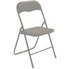 Verdelook Sedia Slimmy - pieghevole - 43 x 44 x 79 cm - tortora - Verdelook (unità vendita 6 pz.)