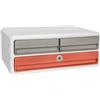 CEP Cassettiera Moov'up Terra nova - 2 cassetti piccoli + 1 grande - 37 x 27,45 x 14,6 cm - multicolore - Cep (unità vendita 1 pz.)