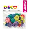DECO Bottoni - in legno - colori pastello - Deco - conf. 30 pezzi (unità vendita 1 pz.)