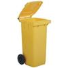 Mobil Plastic Bidone carrellato - 48x55x93 cm - 120 L - giallo - Mobil Plastic (unità vendita 1 pz.)