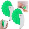 EHOTER Spatola multiuso 9 in 1, spatola pieghevole e applicatore sigillante con bordi raschianti, strumento pieghevole per cuciture lisce con diverse testine e angoli per porte e finestre (verde* 2)