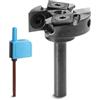 sainsmart Genmitsu 4RBC01A - Punta per fresa CNC, codolo da 6,35 mm, diametro di taglio 3,8 cm, 2+2 scanalature, inserto in carburo per lastra in carburo