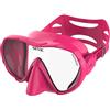 SEAC Set bis Rondò Dry - Set Snorkeling Adulto con Maschera Frameless monolente in Vetro Temperato e Snorkel Dry Top con Valvola di Spurgo, Boccaglio Ergonomico in Silicone, Bianco