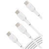 Belkin BoostCharge Cavo USB-C, Ricarica Rapida per iPhone 15, Samsung Galaxy S24, Pixel, iPad Pro, Nintendo Switch e Altri, 1 m, Confezione da 2, Bianco