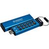 Kingston IronKey Keypad 200C Drive flash Type-C USB, crittografia hardware Certificazione FIPS 140-2 di Livello 3 (in fase di approvazione) con crittografia hardware XTS-AES a 256-bit - IKKP200C/64GB