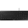 CHERRY STREAM KEYBOARD, Tastiera Cablata, Layout Portoghese QWERTY, Tasti Silenziosi, Sensazione di Digitazione Unica, Design Piatto, Nero, Layout Portoghese - QWERTY