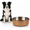Flamingo ciotola per cani - ciotola Yumi beige premium in acciaio inox - antiscivolo - 870ml