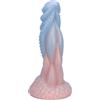 AMAZBEE Plug anale in silicone a forma di alieno Blu Rosa Base di aspirazione graduale Design strutturato Butt Plug Base a spirale Giocattolo sessuale per adulti Roleplay BDSM