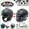 Airoh CASCO JET AIROH SCOOTER MOTO DA UOMO DONNA BLU BIANCO GRIGIO NERO VISIERA LUNGA