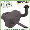 Bgm Marmitta Scarico Bgm Pro Racing per Vespa 125 Faro Basso 150 Struzzo Vb1 Piaggio
