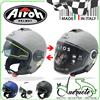 Airoh CASCO JET AIROH SCOOTER MOTO DA UOMO DONNA BLU BIANCO GRIGIO NERO VISIERA LUNGA
