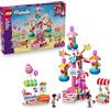 LEGO Friends Ruota Panoramica Dolci e Cupcake - Giocattolo Interattivo con Giostra da Luna Park, 3 Mini Bamboline e Accessori - Regalo di Compleanno per Bambine da 7 Anni in su - 42700