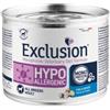 Generico Exclusion Hypoallergenic all breeds per cani adulti di tutte le taglie, gusto PESCE e PATATE, ipoallergenico | 6 scatolette da 200 grammi l'una.