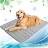 NIBESSER Tappetino Refrigerante per Cani Grandi Tappetino Rinfrescante per Gatti Impermeabile Antiscivolo Tappeto Refrigerante Cane per Viaggio Macchina Cuccia Casa，XL-100x70cm，Grigio