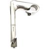 Generico Attacco Manubrio for Bicicletta A Collo di Cigno in Lega di Alluminio 25,4 Mm 22,2 Mm for Biciclette A Scatto Fisso E da Strada,Componenti(Black)
