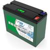 HJGHY ,12v 36ah, Batteria Ricaricabile LiFePO4 da 12V 30Ah 50Ah 60Ah, Batteria al Litio Ferro fosfato da 24V 18Ah 25Ah con BMS per Camper, Campeggio, Golf Cart, lampioni.
