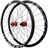 Generic Nero,Thru Axle A,Giochi di Ruote 700C ASSE Passante Ruote Bici da Strada Freno A Disco 8 9 10 11 12 velocità Mozzi Cuscinetto Cassetta 24H 30MM Cerchi in Lega di Alluminio