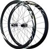 Generic Argento,Ruote da Strada 700C Anteriore E Posteriore, Coppia di Ruote A Sgancio Rapido, Cerchi A Doppio Spessore, Freno A Disco, Mozzi 100/135 Mm, 24 Fori, per 8-12 velocità