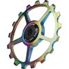AQCDPJYU Puleggia deragliatore Posteriore in Ceramica 10T-17T Ruota Fantino in Lega di Alluminio for Bici da Strada di Montagna 7-11 velocità(Color,17T)