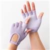 Hontaog 1 paio di guanti fitness senza dita traspiranti, per yoga, antiscivolo, traspiranti per pilates e palestra, guanti sportivi con punti in silicone per esercizi di fitness