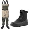 ITRHJTGP Waders Pesca Abbigliamento Trampolieri da pesca a mosca con scarpe da trampoliere Suola in gomma Pantaloni da pesce Aqua Sneakers Set di abbigliamento Caccia antiscivolo(Other Group Tell Us)