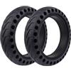 Generico Compatibile for Xiaomi M365 PRO Mijia Mi 1S PRO 2 Essential Scooter Elettrico da 8,5 Pollici Ruota in Gomma Piena(2PCS Rubber Material)
