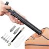 Generisch Pompa ad aria da calcio, 1 tubo di prolunga, design di gonfiaggio manuale, pompa ad aria ad alta pressione con ago elettrico, manometro, pompa per palloni portatile per sport, basket e avventure