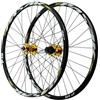 ZXGSXIOU Set di ruote per MTB da 24/26/27,5 pollici con freni a disco, cerchi a doppia parete ER da 29, cuscinetti ibridi/sigillati, sgancio rapido QR da 135 mm per 7-12 velocità.