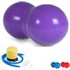 DASKING Palla Arachidi per Bambini Terapia, Anti Scoppio Palla Esercizio 90x45cm Peanut Yoga Ball con Pompa, Gym Fitness Ball per Gravidanza Nascita, Fisioterapia Sensoriali Bambini, Donne, Uomini
