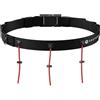 Shapeheart Cintura Portapettorale con 3 Cordini Regolabili Senza Spille | 4 passanti per gel | Tasca e gancio portachiavi | Running, trail, maratona e triathlon | Ultraleggera | Unisex