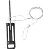 Abysstar, Cavetto Portapesci Dyneema SK75 con Fondina, pescasub, apnea Unisex Adulto, Acciaio, Standard