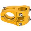 VGEBY Attacco Manubrio Bici, 25,4 X 35 Mm in Lega di Alluminio Manubrio Bici Attacco Manubrio Corto Attacco Manubrio Cavo per Mountain Bike Bici da Strada(Oro)