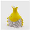 EDG VASO PESCE IN CERAMICATESTA H24X20X12 Colore : GIALLO